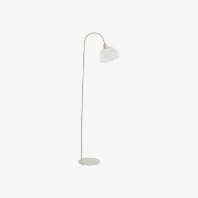 Barker and Stonehouse Cream & Clear Glass Floor Lamp | Barker & Stonehouse