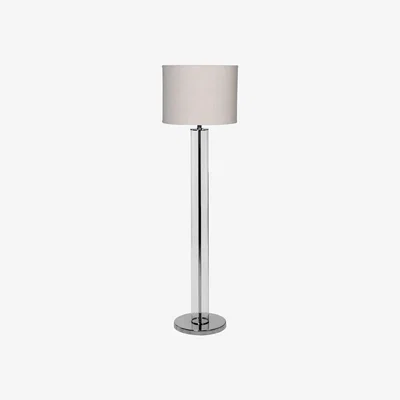 Barker and Stonehouse Glass Cyl Base F/Lamp, Clear | Barker & Stonehouse