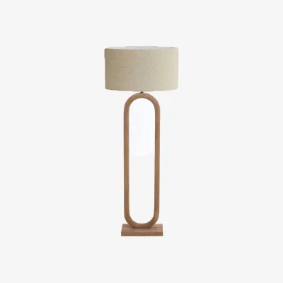 Barker and Stonehouse Oval Wood Floor Lamp | Barker & Stonehouse