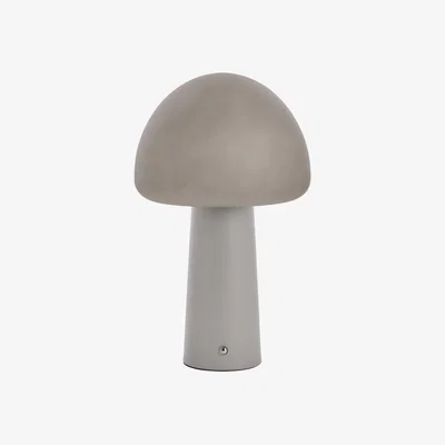 Barker and Stonehouse Natural Mushroom LED Lamp, Neutral Metal | Barker & Stonehouse