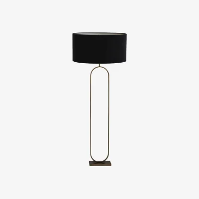 Barker and Stonehouse Antique Bronze Velour Floor Lamp, Brown Metal | Barker & Stonehouse