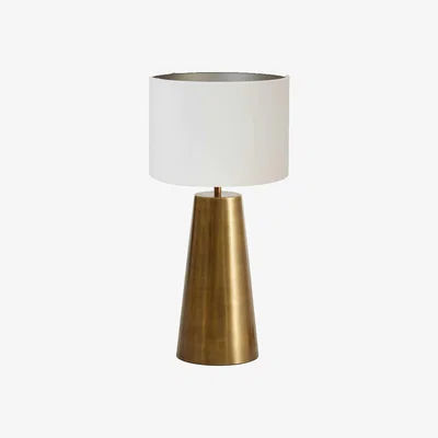 Barker and Stonehouse Brass Base Table Lamp, Brown Metal | Barker & Stonehouse