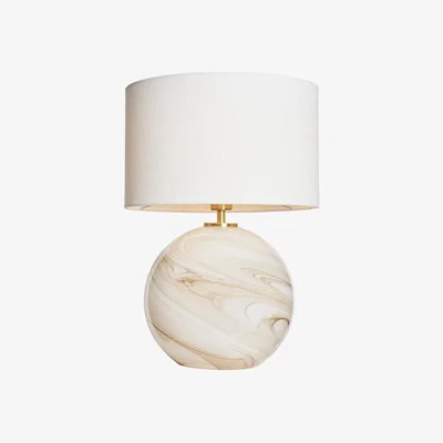 BHS.com Lewis Glass Ball Table Lamp, Marble