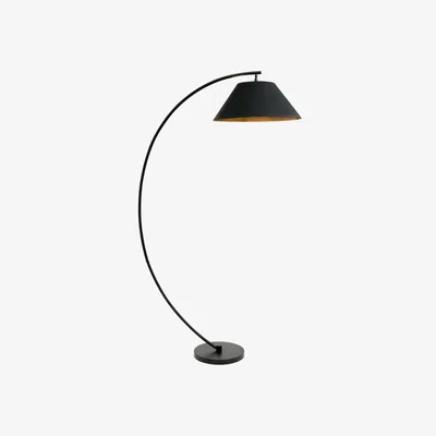 BHS.com Nellie Curved Floor Lamp, Matte Black
