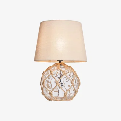 BHS.com Lucy Buoy Style Glass Table Lamp, Clear