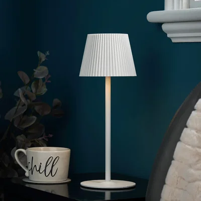 BHS.com Esther Rechargeable Table Lamp, White