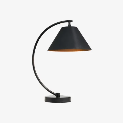 BHS.com Nellie Curved Table Lamp, Matte Black
