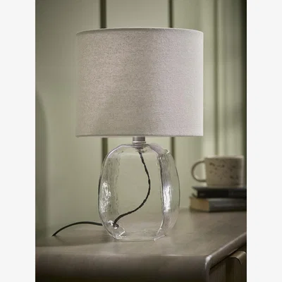 Cox and Cox Glass Squoval Table Lamp