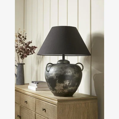Cox and Cox Handled Iron Table Lamp