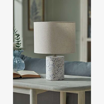 Cox and Cox Blue Terrazzo Table Lamp