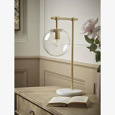 Cox and Cox Globe Table Lamp - Brass
