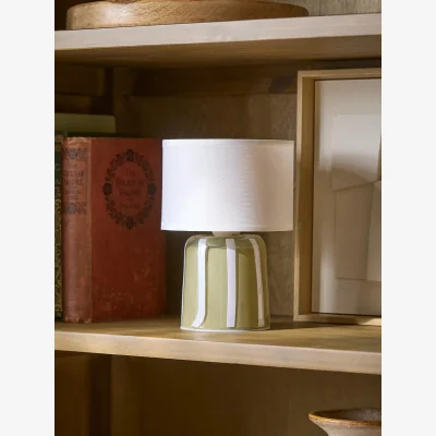 Cox and Cox Beau Stripe LED Lamp