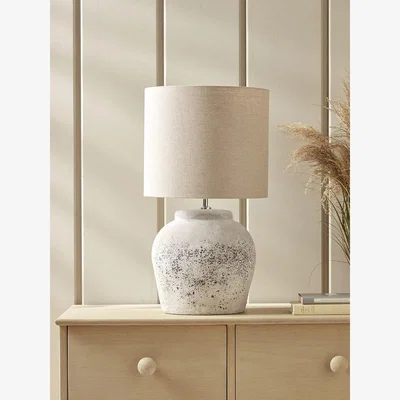 Cox and Cox Aged Concrete Table Lamp