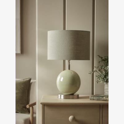 Cox and Cox Sage Enamel Table lamp - Small