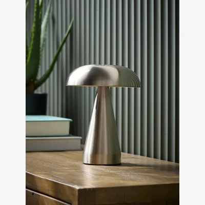 Cox and Cox Brushed Nickel LED Lamp