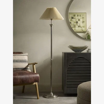 Cox and Cox Lucian Floor Lamp - Vintage Pleat