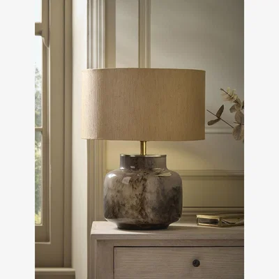 Cox and Cox Marbled Glass Table Lamp