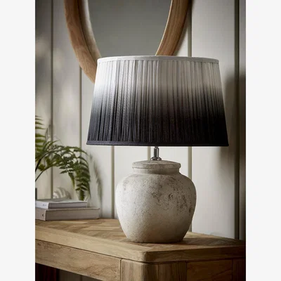 Cox and Cox Black Ombre Tapered Shade - Small