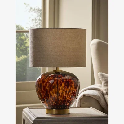 Cox and Cox Tortoiseshell Glass Table Lamp
