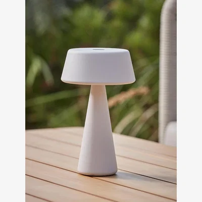 Cox and Cox Aldan Outdoor Table Lamp - White
