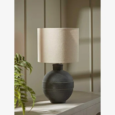 Cox and Cox Round Striped Table Lamp