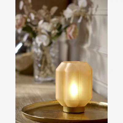 Cox and Cox Floro LED Lamp - Peach