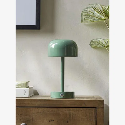 Cox and Cox LED Dome Table Lamp - Forrest Green