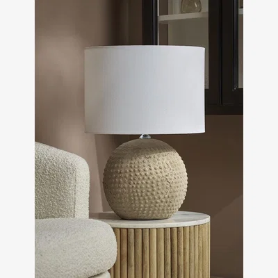 Cox and Cox Dotty Terracotta Table Lamp