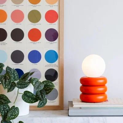 Cult Furniture houseof Cordless Table Lamp, Orange Peel