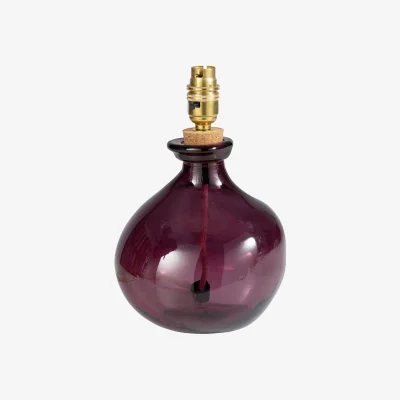 Casa by JJ Tabitha Glass Table Lamp Base - Mulberry Red