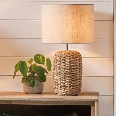 Dunelm Return - Acer Natural Woven Table Lamp