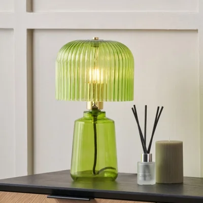 Dunelm Pacific Lifestyle Zandra Retro Ribbed Table Lamp
