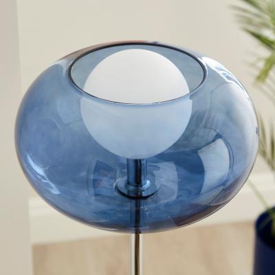 Dunelm Elements Bennett Floor Lamp Silver
