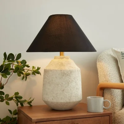 Dunelm Concrete Effect Table Lamp