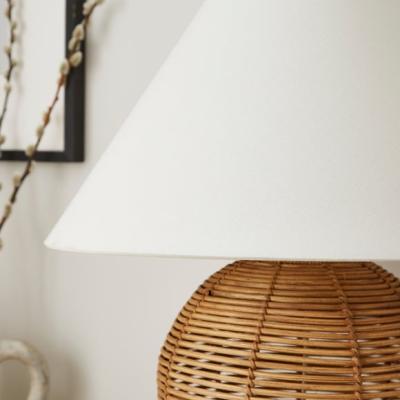 Dunelm Churchgate Round Rattan Table Lamp