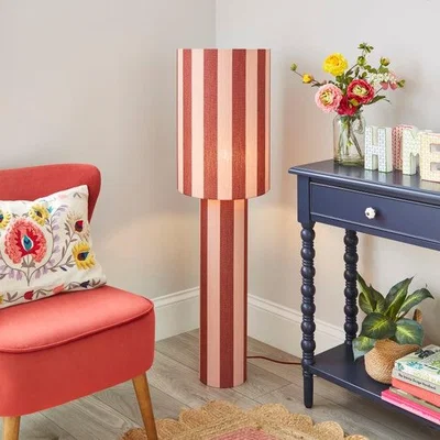 Dunelm Beatrice Striped Floor Lamp