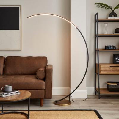Dunelm Quinlan Exaggerated Arc Touch Dimmable Floor Lamp