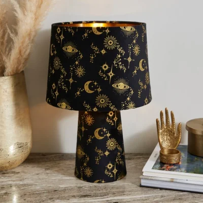 Dunelm Celestial Fabric Table Lamp