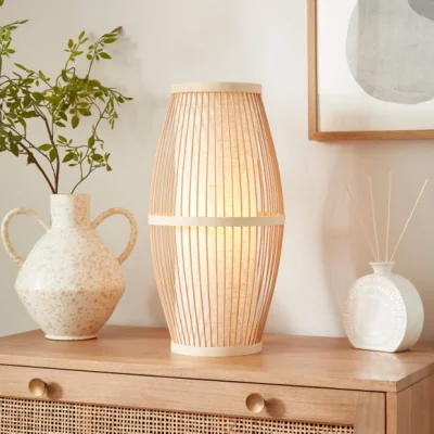 Dunelm Kiva Boho Bamboo Table Lamp