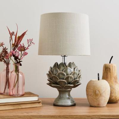Dunelm Return - Dorma Brimstage Artichoke Linen Shade Table Lamp, Grey