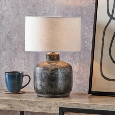 Dunelm Pacific Lifestyle Vulcan Volcanic Effect Table Lamp
