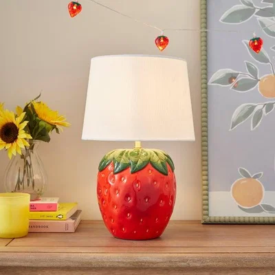 Dunelm Strawberry Ceramic Table Lamp