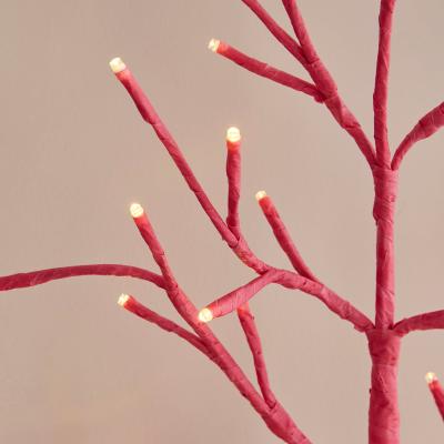 Dunelm 2ft LED Pink Table Top Twig Tree