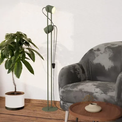 Dunelm EGLO Tilston Retro 2 Light Floor Lamp