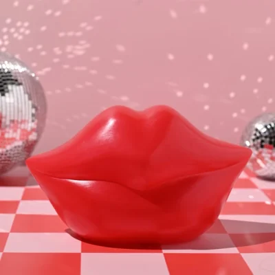 Dunelm The Feel Good Club Red Lips USB Lamp