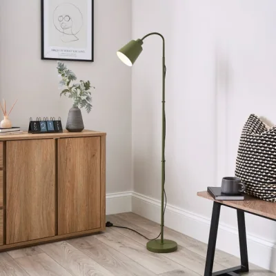 Dunelm Sanford Goose Neck Adjustable Floor Lamp