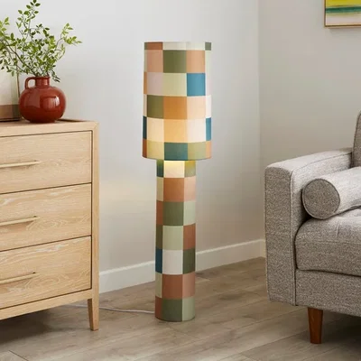 Dunelm Clara Patchwork Fabric Floor Lamp