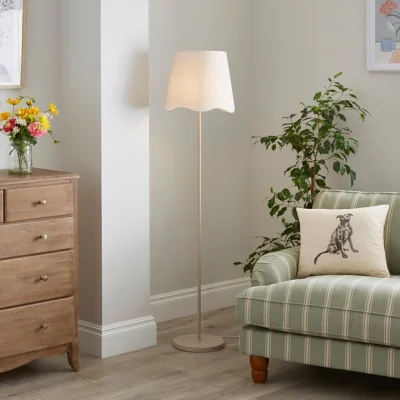 Dunelm Cherie Scallop Floor Lamp