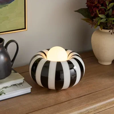 Dunelm Matilda Striped Mood Table Lamp