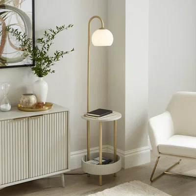 Dunelm Georgi Shelved Floor Lamp